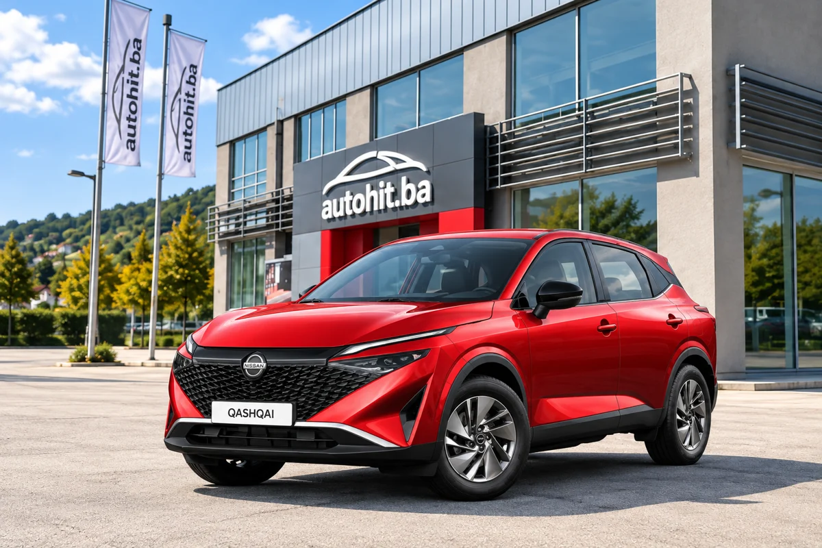 Nissan Qashqai ispred AutoHit objekta